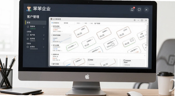 笨笨企业个人通用流水记账软件 客户管理界面