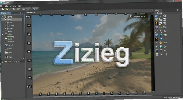Zipeg 软件 图片预览界面