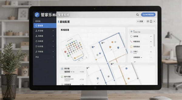 管家乐酒店管理系统 后台基础配置界面图