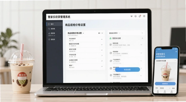 管家乐奶茶管理系统商品规格价格设置