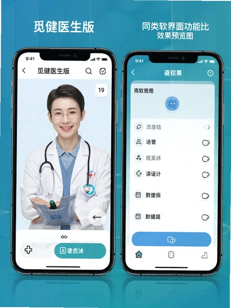 �ٽ�ҽ������ͬ���������湦�ܶԱ�Ч��Ԥ��ͼ
