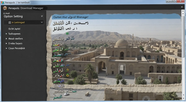 Persepolis Download Manager 选项设置界面
