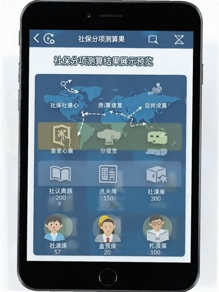社保分项测算结果展示预览图