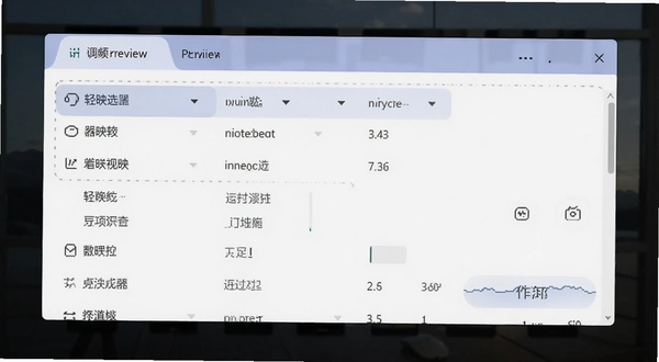 轻映视频转换器格式选择菜单预览图