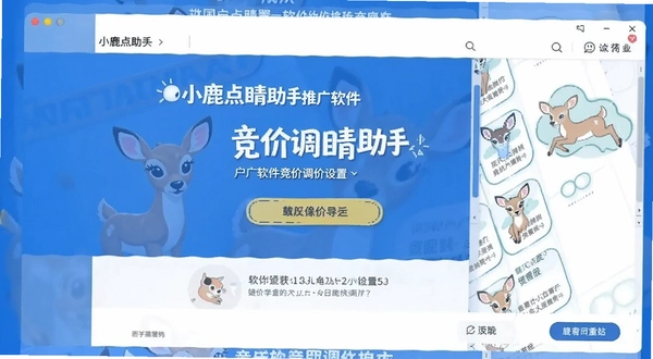 小鹿点睛助手推广软件竞价调价设置