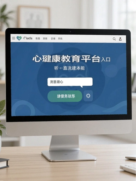 心理健康教育平台测评入口界面预览图