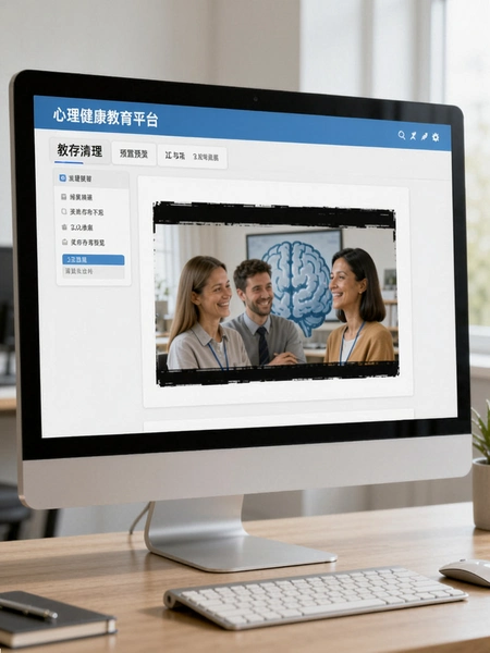 心理健康教育平台设置页面缓存清理位置预览图