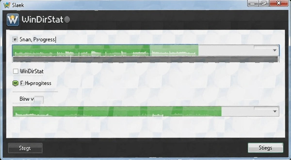 WinDirStat 扫描进度界面