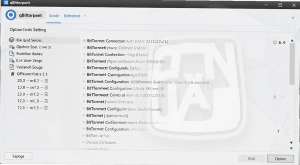 qBittorrent���԰�ѡ�����ý����ͼ��չʾ���Ӻ�BitTorrent������