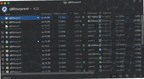 qBittorrent���԰������������б���ͼ