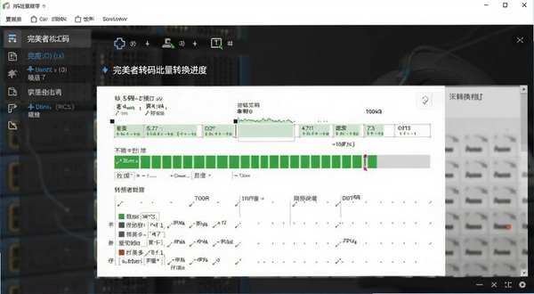 完美者转码批量转换进度界面