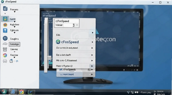 cFosSpeed�����Ҽ��˵�����ʾ��
