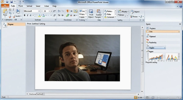 Microsoft Office PowerPoint Viewer ��ӡ���ý���