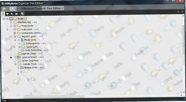 AllMyNotes Organizer Free Edition ��״Ŀ¼��������