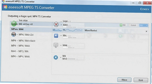 Aiseesoft MPEG TS Converter�����ʽѡ��MP4��M4A����