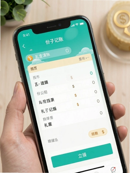 份子记账 礼金记录界面
