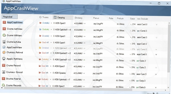 AppCrashView����������չʾ������¼�б�