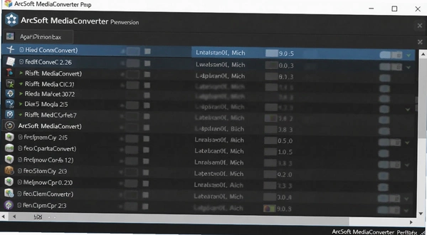ArcSoft MediaConverter ����ת���б�