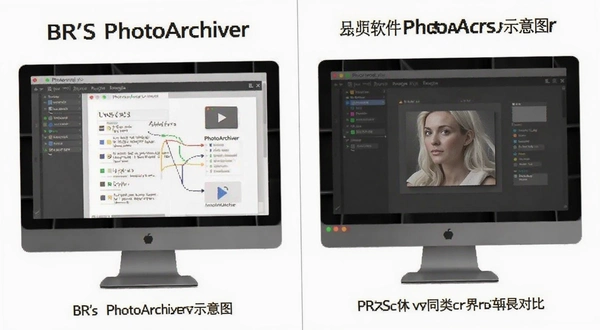 BR's PhotoArchiver��ͬ���������沼�ֶԱ�ʾ��ͼ