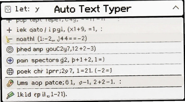 Auto Text Typer快捷键列表