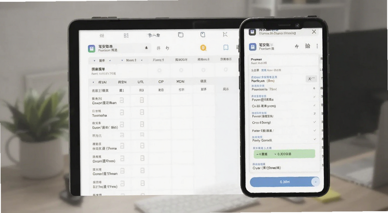 笔安账单手续费筛选界面预览图