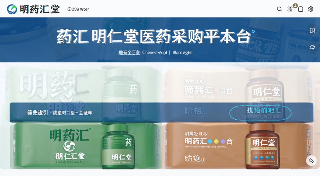 明药汇明仁堂医药采购平台价格对比与筛选预览图