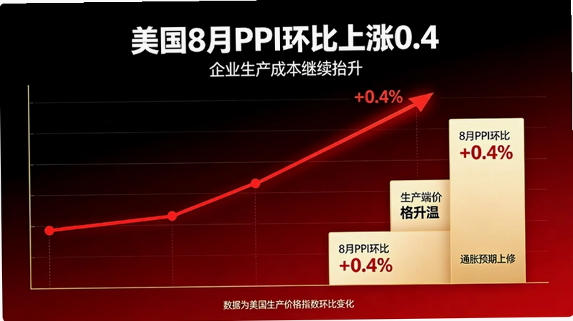 美国8月PPI环比上涨0.4:通胀粘性再添新证据截图 美国8月PPI环比上涨0.4:通胀粘性再添新证据截图