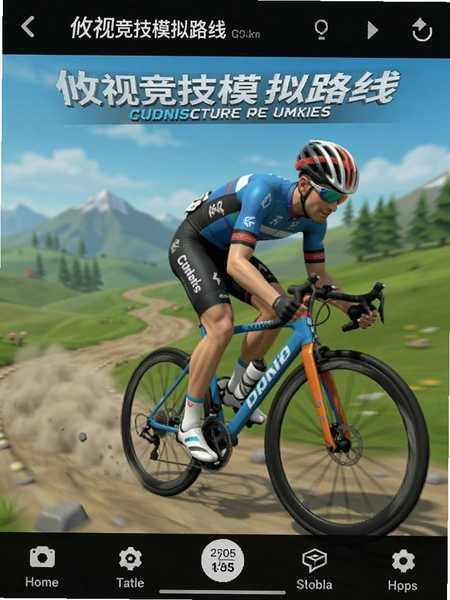 攸视竞技模拟路线骑行界面