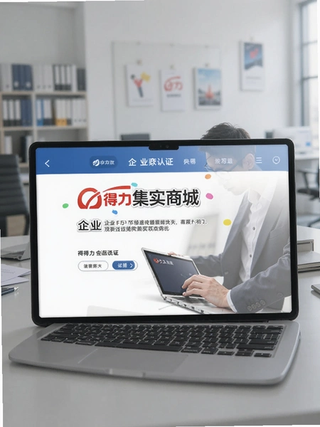 得力集实商城 企业认证页面