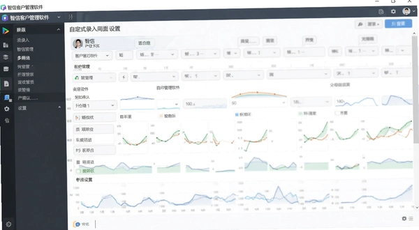 智信客户管理软件自定义录入界面设置截图