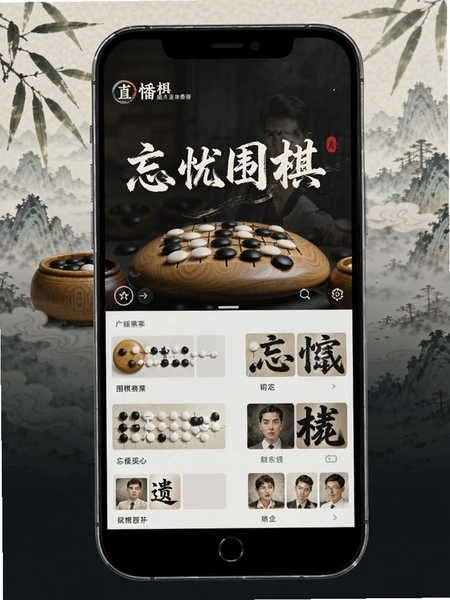 忘忧围棋赛事直播页面预览图