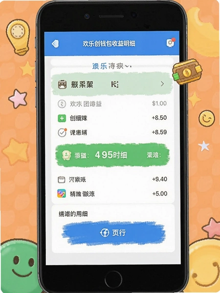 ���ִ�Ǯ��������ϸҳ��ʾ��ͼ