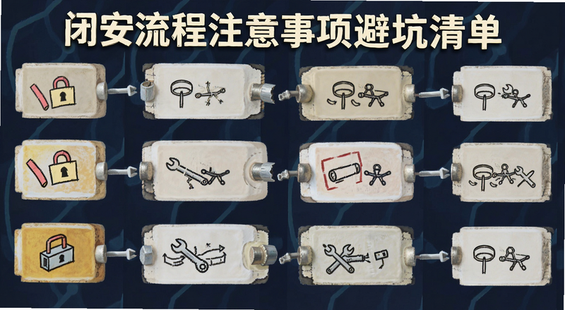 闭安流程注意事项避坑清单图