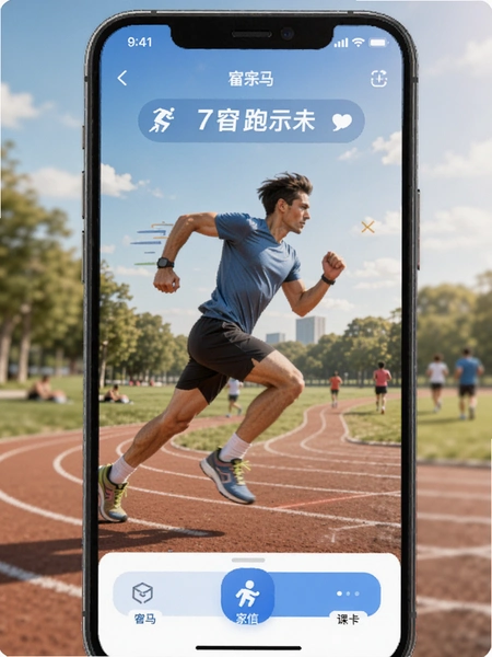 宥马运动课外锻炼跑步打卡界面