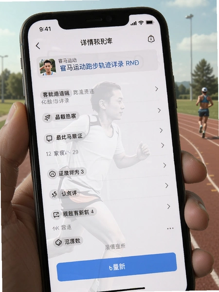 宥马运动跑步轨迹记录详情页面
