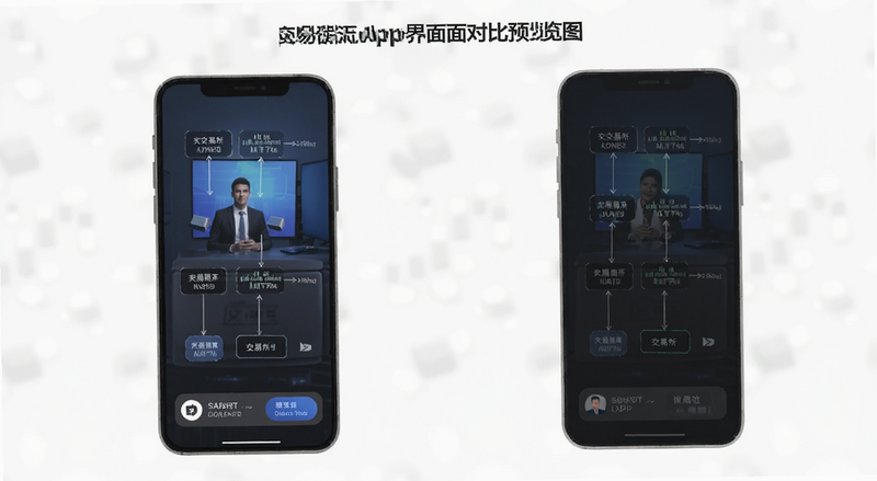 交易所App界面功能对比预览图