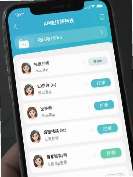 ����APP��ʦ�б�ҳ��Ԥ��ͼ