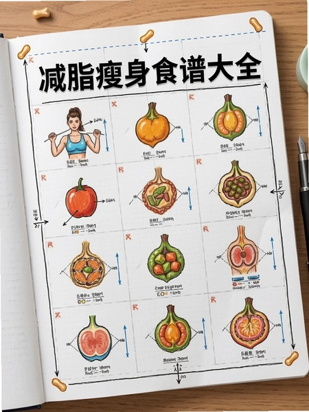 减脂瘦身食谱大全 拼豆图纸转换效果