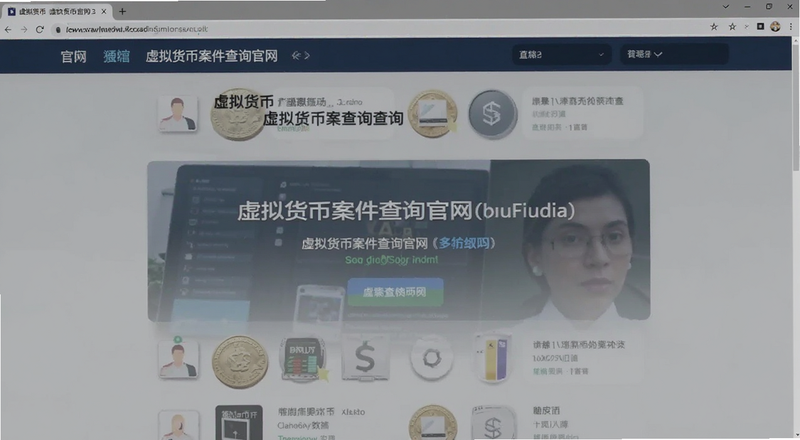 虚拟货币案件查询官网页面截图