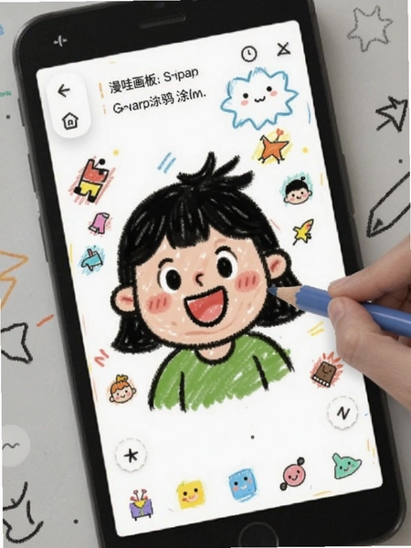 漫哇画板涂鸦功能界面预览图