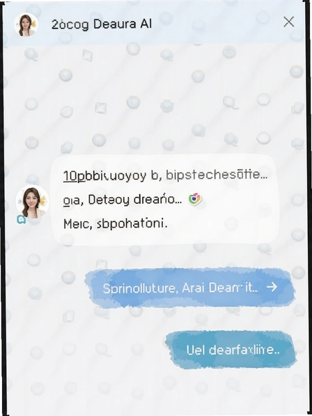 DearAura AI对话界面截图