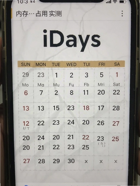 ������iDays�ڴ�ռ��ʵ���ͼ