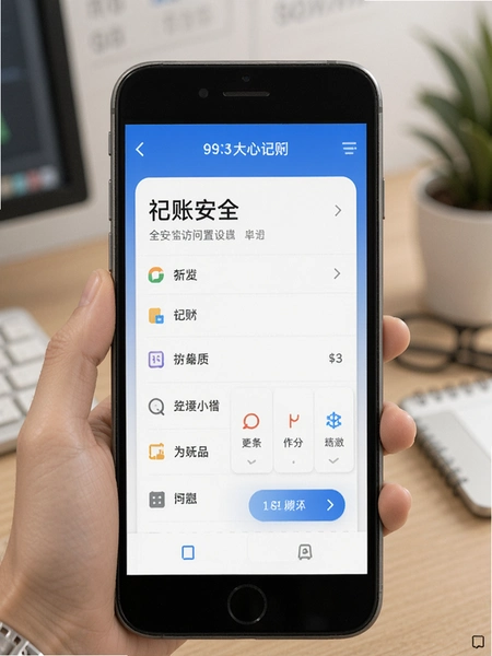 大小记账安全访问设置界面