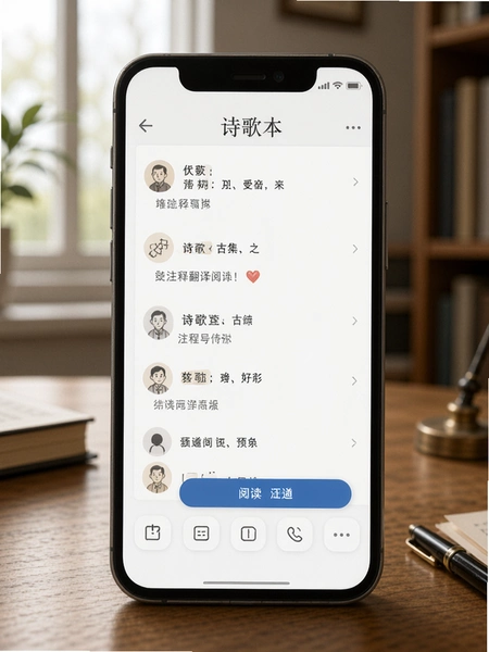 诗歌本汇集古诗文注释翻译阅读界面预览图