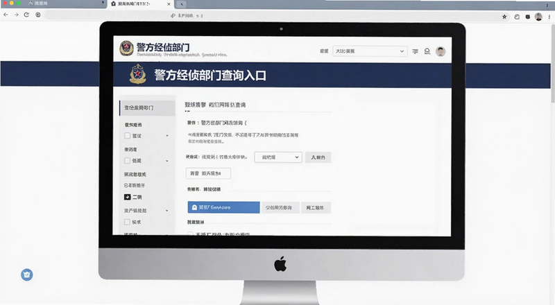 警方经侦部门网上查询入口页面预览图