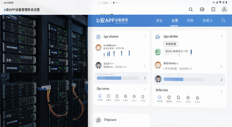 b安APP设备管理安全设置页面预览图