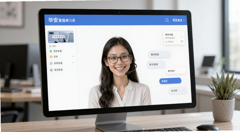 毕安客服沟通界面预览图