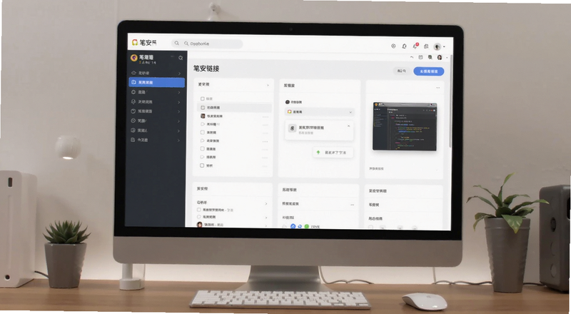 笔安链接后台管理界面预览图