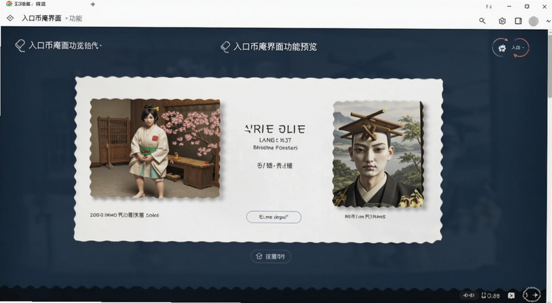 入口币庵界面功能预览图