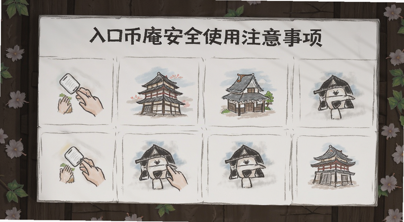 入口币庵安全使用注意事项图